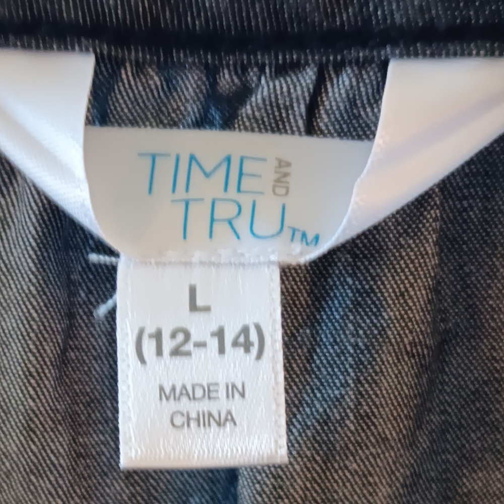 Time and Tru Charcoal Sleeveless Blouse - Picture 4 of 4